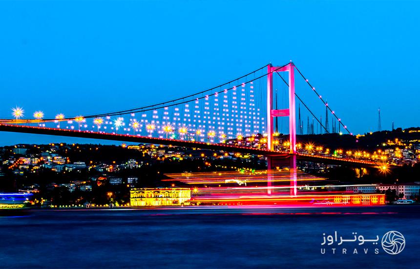 Bosphorus Bridge, entrance to the European Istanbul